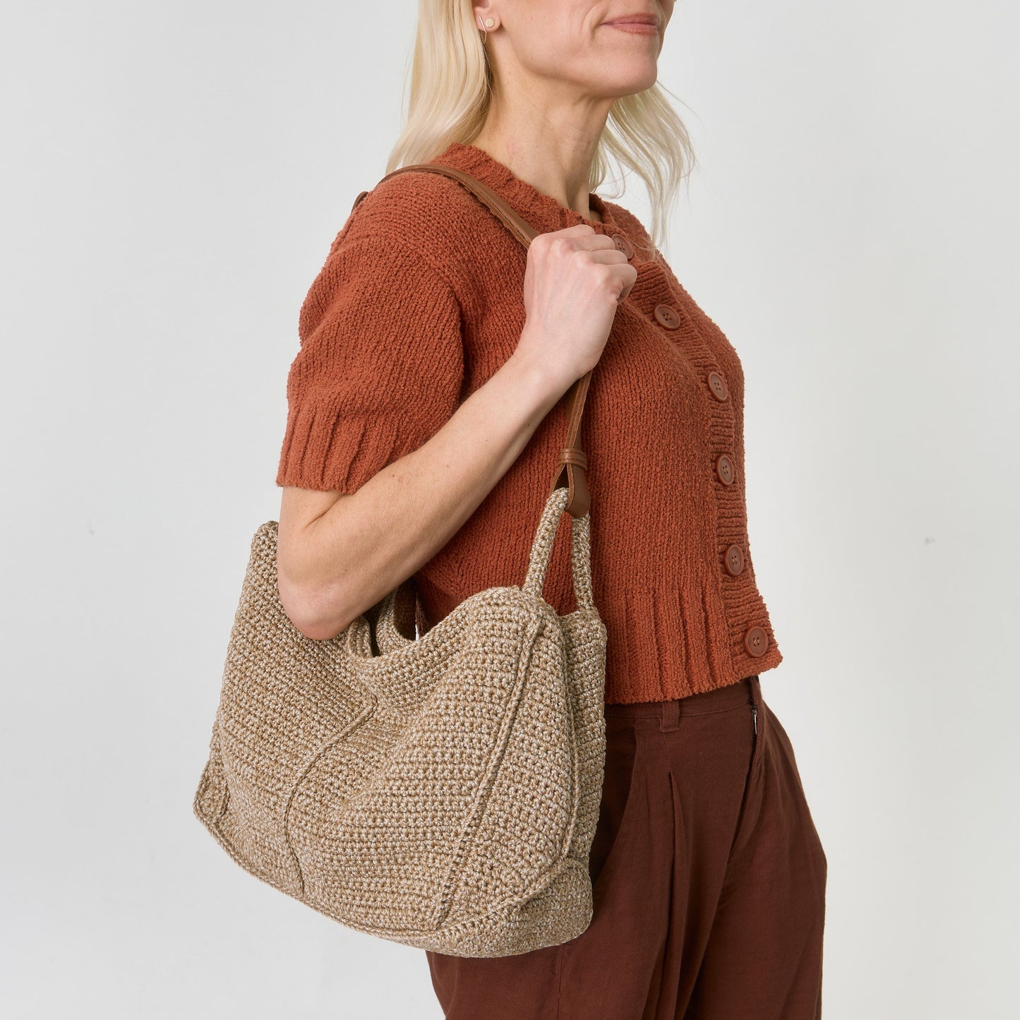 Los Feliz Hobo - Hand Crochet - Bamboo Static