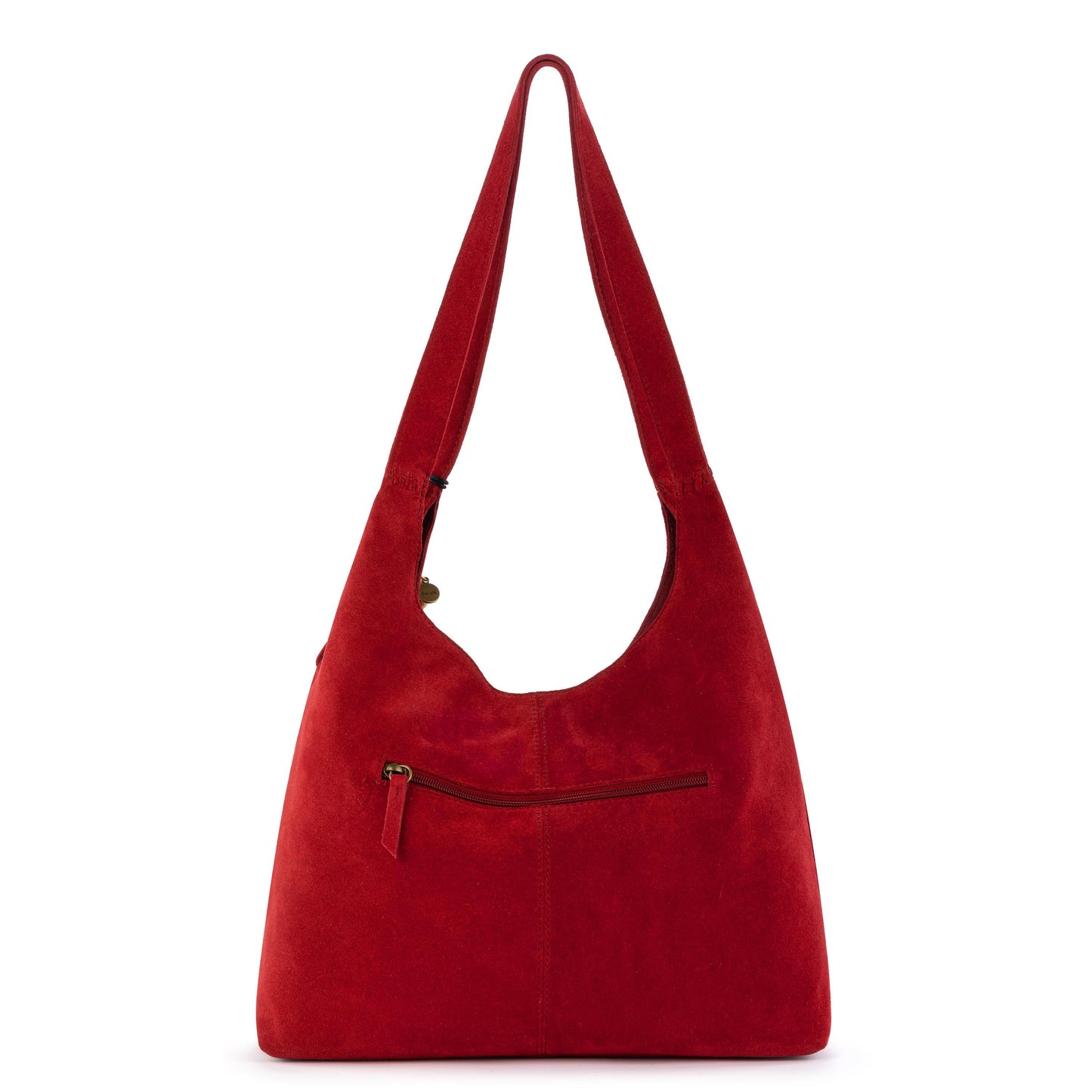 Huntley Hobo - Leather - Scarlet Suede