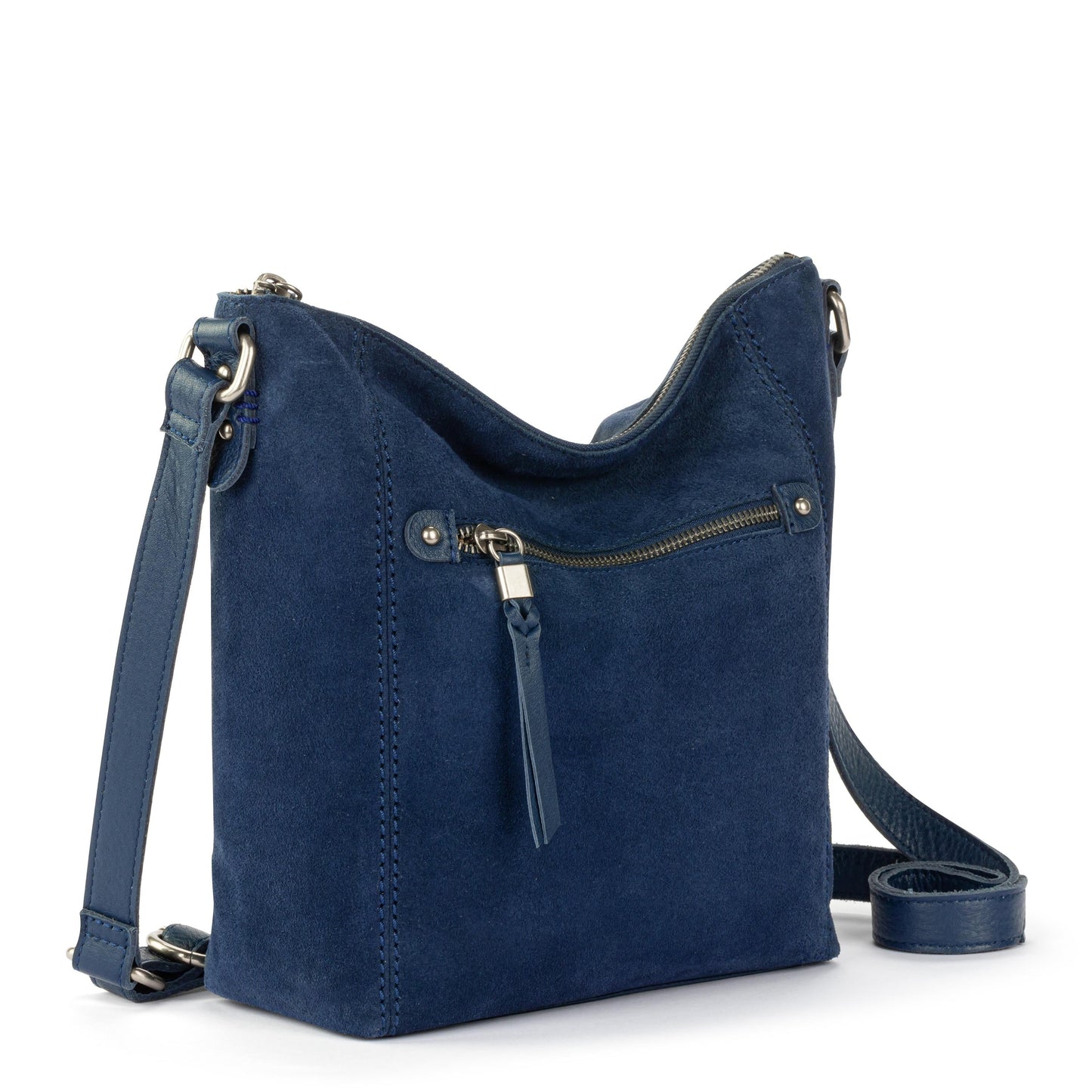 Ashland Crossbody - Leather - Indigo Suede