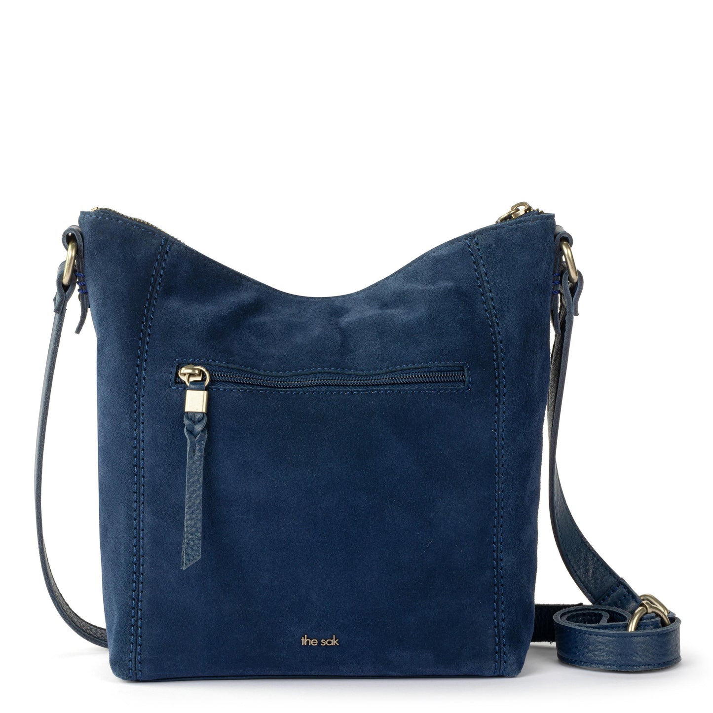 Ashland Crossbody - Leather - Indigo Suede