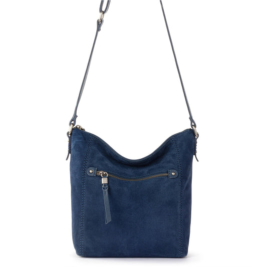 Ashland Crossbody - Leather - Indigo Suede