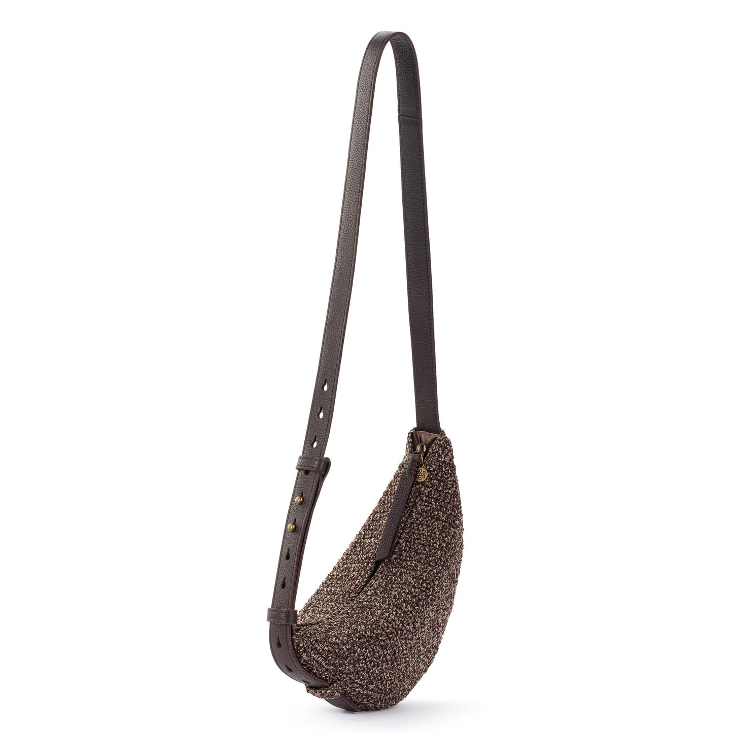 Tess Sling - Hand Crochet - Brown Static