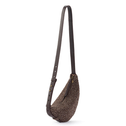 Tess Sling - Hand Crochet - Brown Static