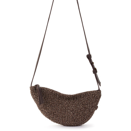 Tess Sling - Hand Crochet - Brown Static