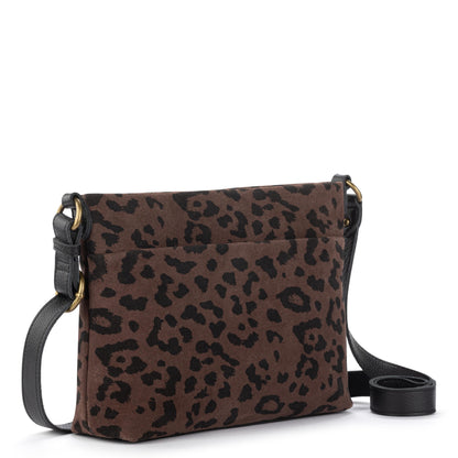 Melrose Crossbody - Leather - Leopard Suede